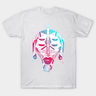 Dual Color African Mask No 11 T-Shirt